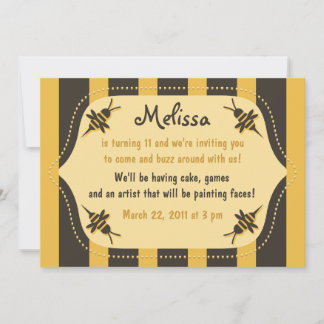 Belebende Bieneneinladung Einladung