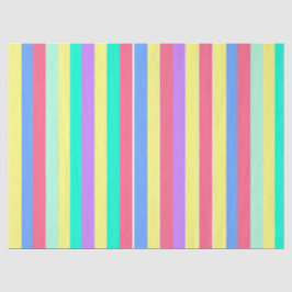 Belebende Frühlings-Pastell-Streifen Seidenpapier
