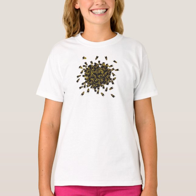 Belebte Biene - (mehr Farben) T-Shirt (Vorderseite)
