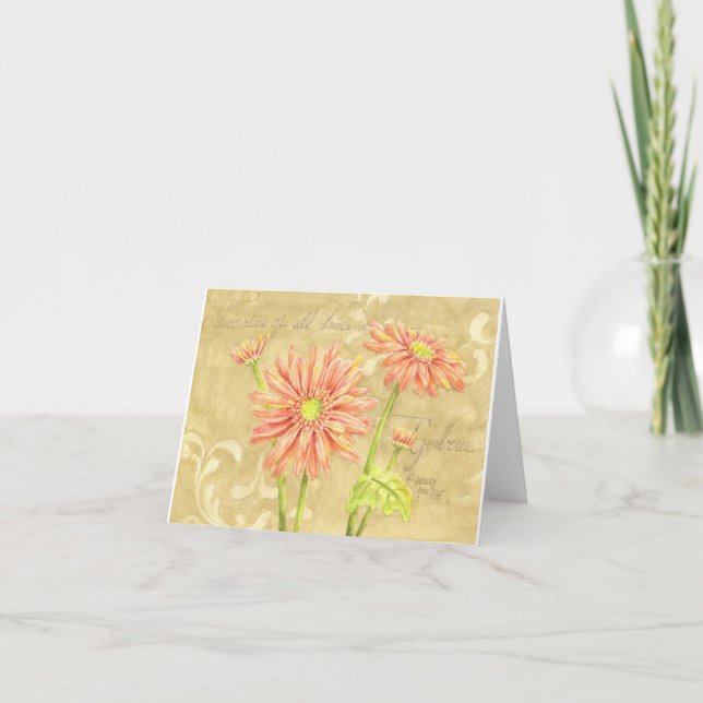 Belebte Daisy Garden Blank Any Occasion Card Karte (Vorderseite)