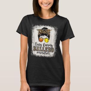 Belebte Erhöhung der Baller Mama beider Basketball T-Shirt
