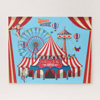Belebter Circus farbenfroh Puzzle