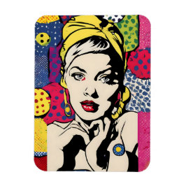 Belebter Pop Kunst, Dichtung und Musik Magnet