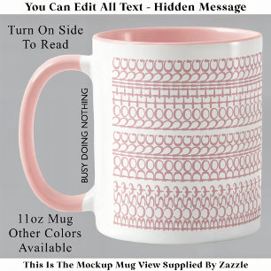 Belebtes Arbeiten nichts versteckte Nachricht 147P Tasse