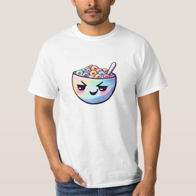 Belebtes Frühstückszerealien T-Shirt (Vorderseite)