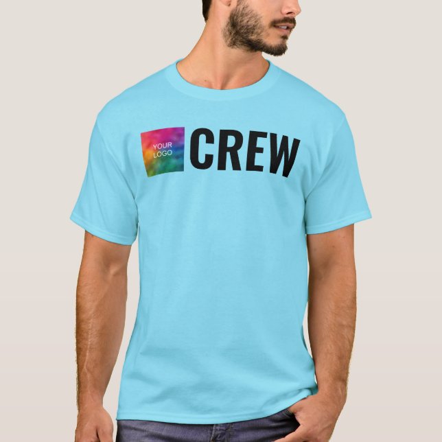 Belegung der Crew mit zwei Seiten für Printmedien  T-Shirt (Vorderseite)