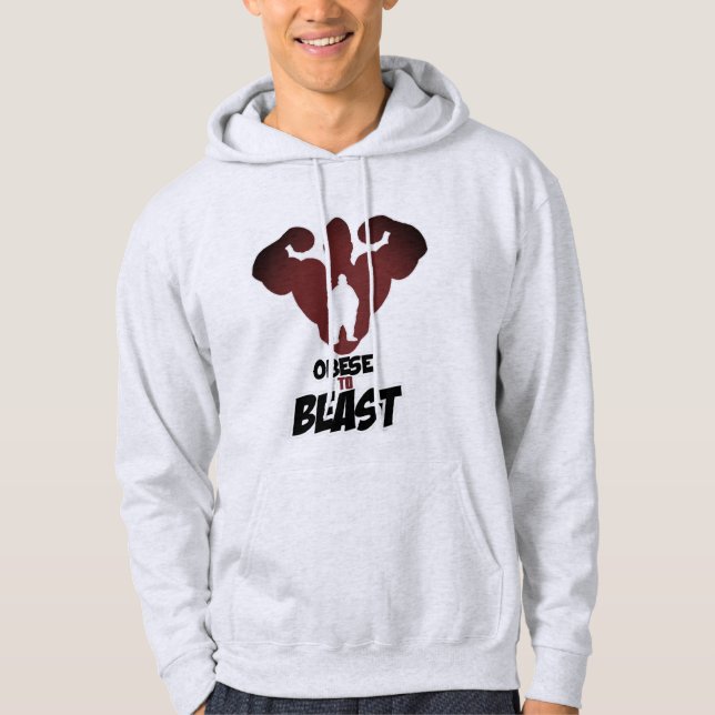 Beleibt zum Tier-Fitness-Power zu den LeuteHoodies Hoodie (Vorderseite)