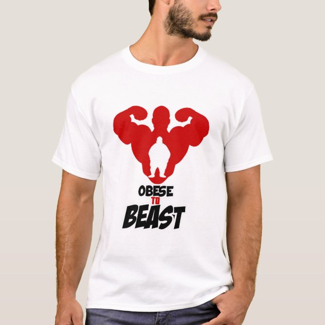 Beleibt zum Tier-Fitness-Power zu den Leuten T-Shirt (Vorderseite)