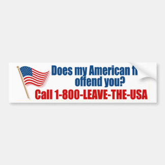 Beleidigt meine amerikanische Flagge Sie? Autoaufkleber