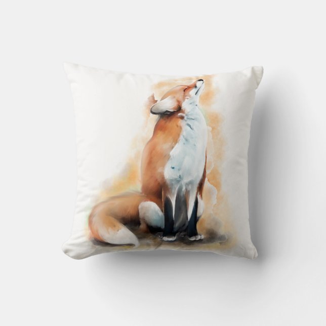 Beleidigter Fuchs Kissen (Vorderseite)