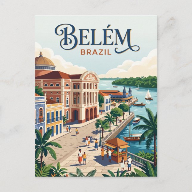 Belém, Brasilien Postkarte (Vorderseite)