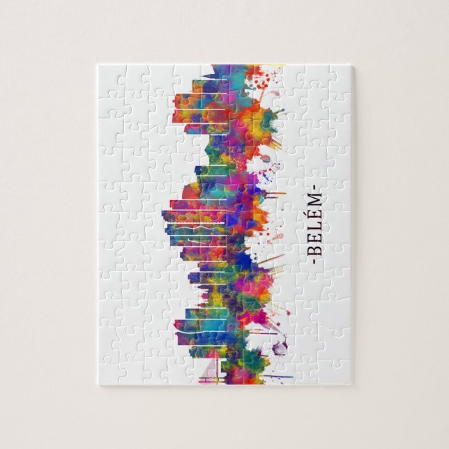 Belém Brazil Skyline Puzzle (Vertikal)