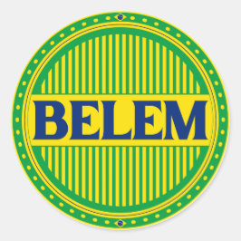 Belém City Pride – Brazilian Identity Runder Aufkleber