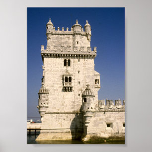 Belem-Festungsturm, Lissabon Portugal Poster