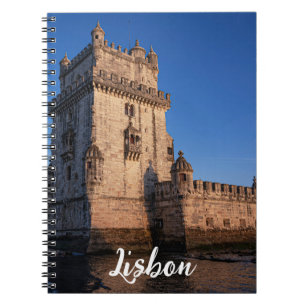 Belem Turm bei Sonnenuntergang in Lissabon, Portug Notizblock