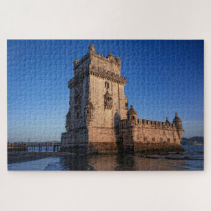 Belem Turm bei Sonnenuntergang in Lissabon, Portug Puzzle
