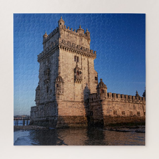 Belem Turm bei Sonnenuntergang in Lissabon, Portug Puzzle (Vertikal)