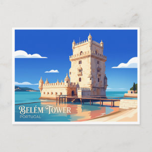 Belém-Turm Lissabon Portugal Souvenir Postkarte