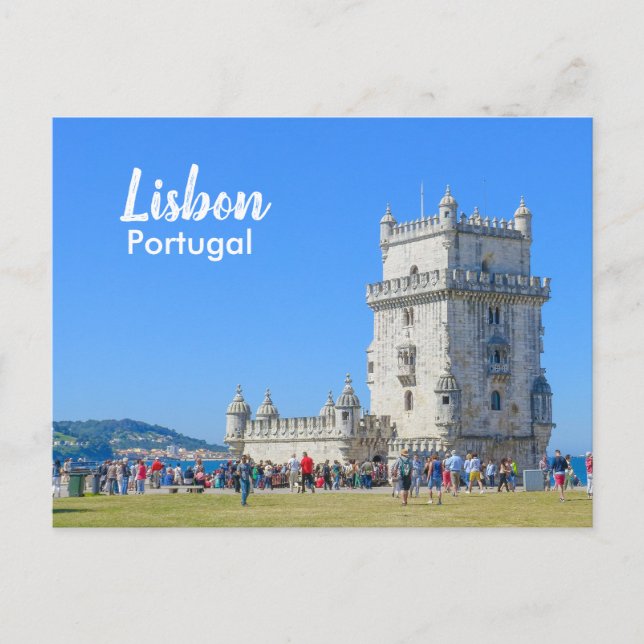 Belem Turm von Lissabon in Portugal Postkarte (Vorderseite)