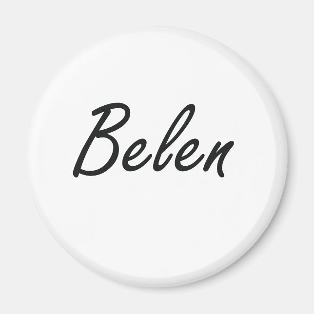 Belen künstlerischer Name Design Magnet (Vorne)