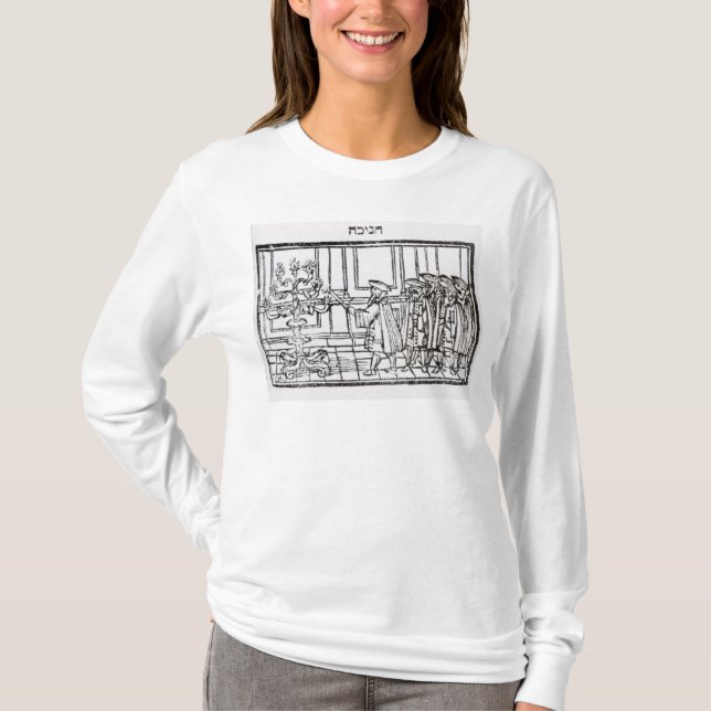 Beleuchten des Menorah T-Shirt (Vorderseite)