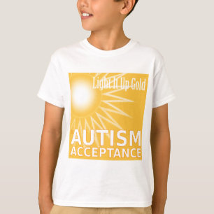 Beleuchten Sie es herauf Gold für Autismus-Annahm T-Shirt