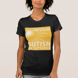 Beleuchten Sie es herauf Gold für Autismus-Annahm T-Shirt