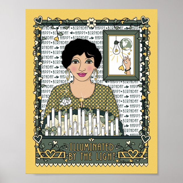 Beleuchtet durch das Light_C_8x10-Poster Poster (Vorne)