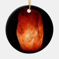 Beleuchtet Orange Himalayan Salt Lamp Licht auf ei
