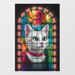 Beleuchtete Dankbarkeit: Ein festes Glasfenster Fensteraufkleber