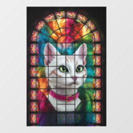 Beleuchtete Dankbarkeit: Ein festes Glasfenster Fensteraufkleber