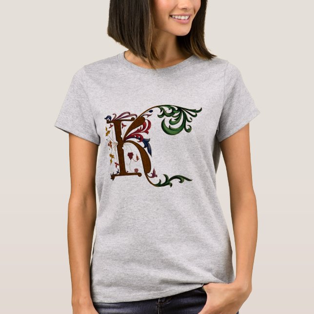 beleuchtete Initial K T-Shirt (Vorderseite)