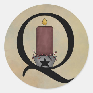 Beleuchtete Kerzenhalter Runder Aufkleber