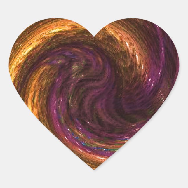 Beleuchtung Herz-Aufkleber (Vorderseite)