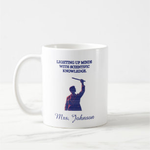 Beleuchtung von Köpfen mit wissenschaftlichem Wiss Kaffeetasse