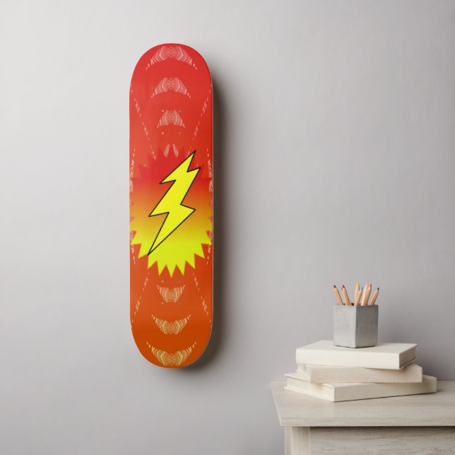 Beleuchtungsbolzen Skateboard (Wandkunst)