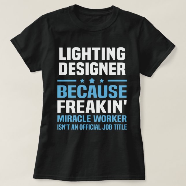 Beleuchtungsdesigner T-Shirt (Design vorne)