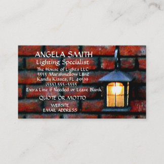 Beleuchtungsspezialist Visitenkarte