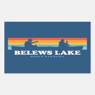 Belews Lake North Carolina Canoe Rechteckiger Aufkleber