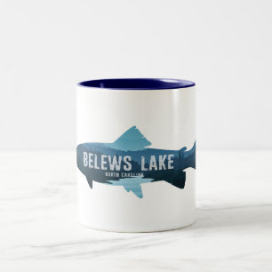 Belews Lake North Carolina Fisch Zweifarbige Tasse