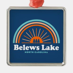 Belews Lake North Carolina Rainbow Ornament Aus Metall