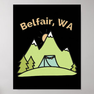Belfair Wa Berge Wandern Bergsteigen Camping Und O Poster