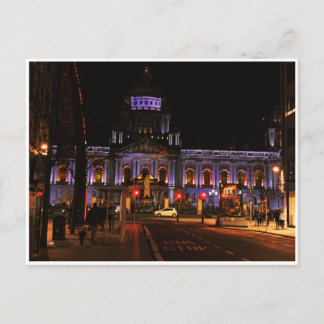 Belfast City Hall in der Nacht Postkarte