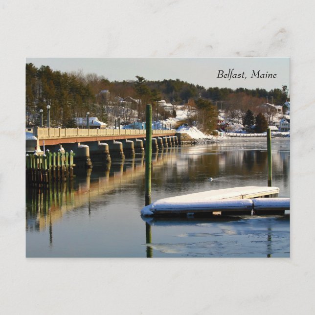 Belfast Footbridge - Winter 2015 Postkarte (Vorderseite)