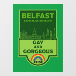 Belfast Gay Pride - Brighton Ireland LGBT - Fensteraufkleber