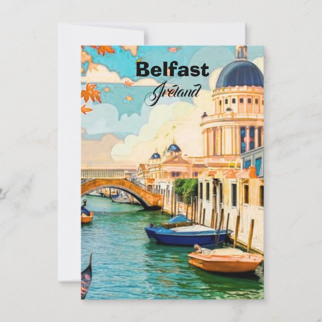 Belfast Irland Reise Postkarten Kunst, Irland  (Vorderseite)