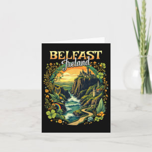 Belfast Irland Urlaub Reise Reise Irische Souveni Karte