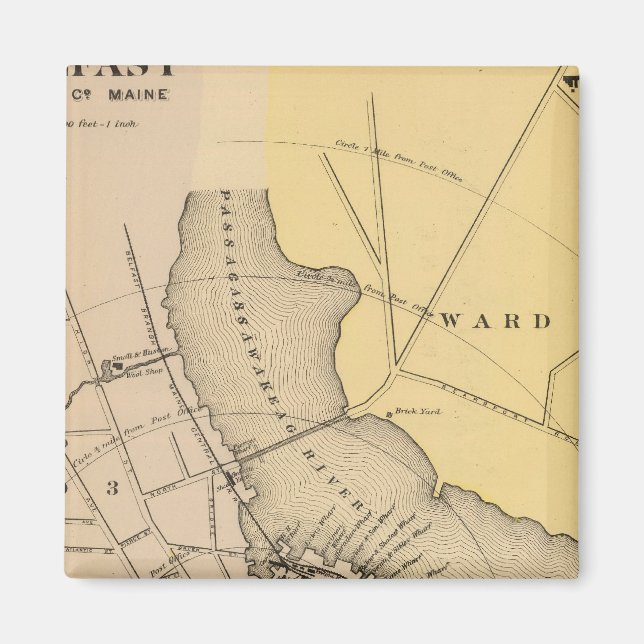 Belfast, Maine Magnet (Vorne)
