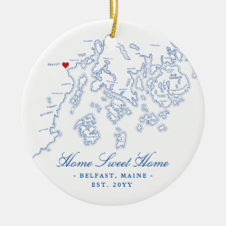 Belfast Maine Ornament - Zuhause Sweet Zuhause