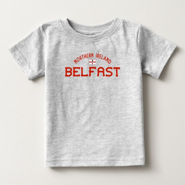 Belfast Nordirland Ulster Banner Baby T-shirt (Vorderseite)